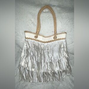 Areias Cowgirl Leather Fringe Purse